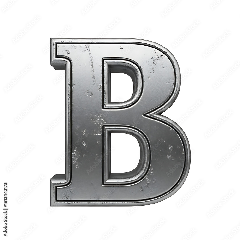 Isolated metallic number nine, presented against a clean white background. Isolated metallic number nine, presented against a clean white background.