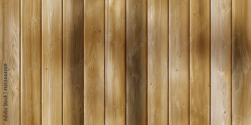 Obraz premium Warm Wooden Paneling for Interior Design