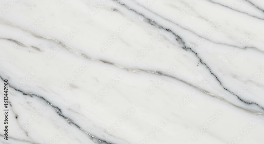 Obraz premium White Marble Texture with Gray Veins