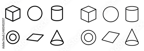 Minimalist 3D Icons Grid