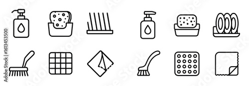 Kitchen Cleaning Icons