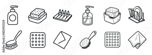 Kitchen Cleaning Icons