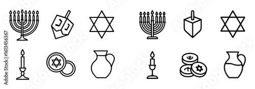 Hanukkah Icon Set