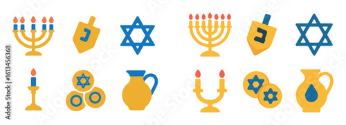 Hanukkah Icon Set