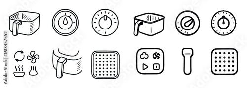 Airfryer Icon Sketches