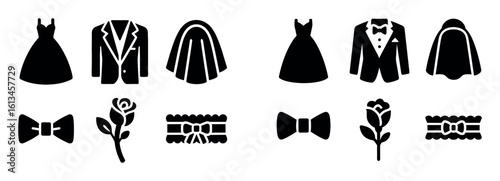 Wedding Attire Icons