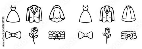 Wedding Attire Icons