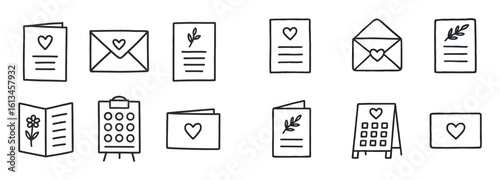 Wedding Stationery Icons