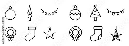 Minimalist Holiday Icons