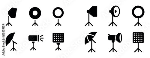 Photography Lighting Icons