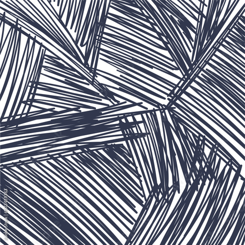 The texture is in the form of a hatched mass with long and wide pieces.