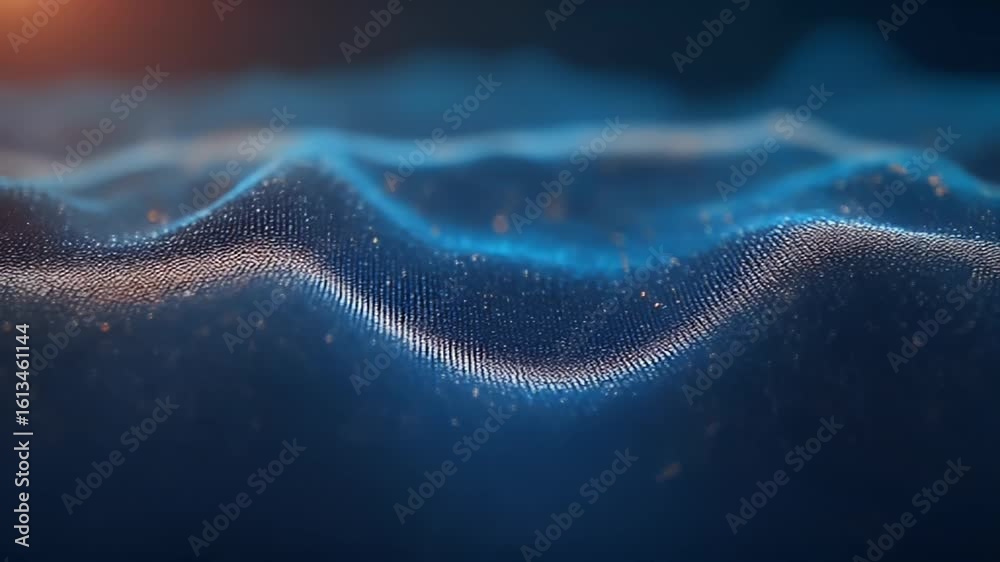 Abstract high tech looped background animation flowing data lines glowing elements illustrating digital business growth futuristic online communication