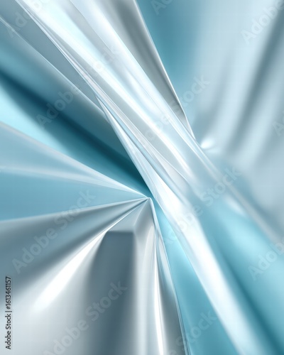 Elegant Silver Fabric with Smooth Texture