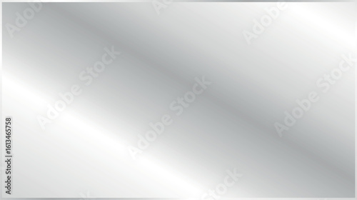 Realistic silver square mirror with soft reflection on white background for mockup or interior design	