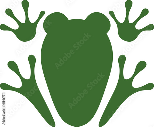 frog animal illustration logo
