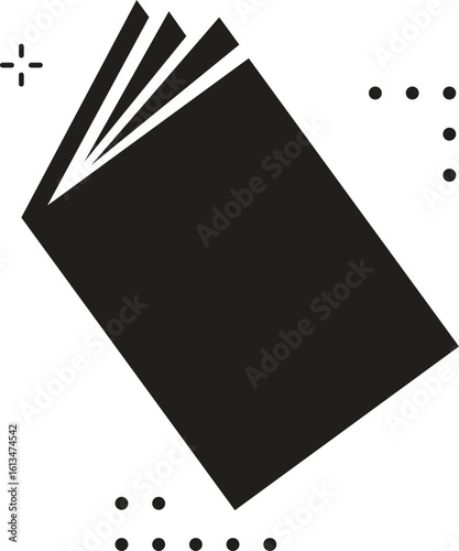 Book icons set, logo isolated on white background, vector illustration.