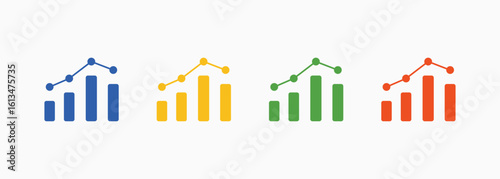 Development Icon Set Color Multiple Style Collection