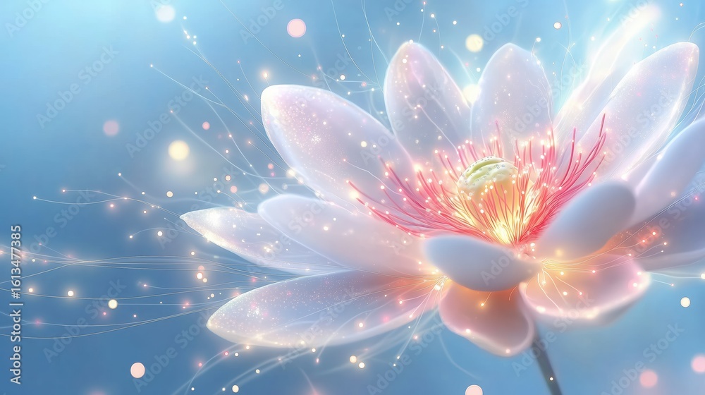 Fototapeta premium Glowing Lotus Flower