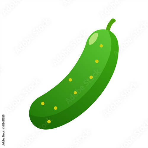 cucumber on white background