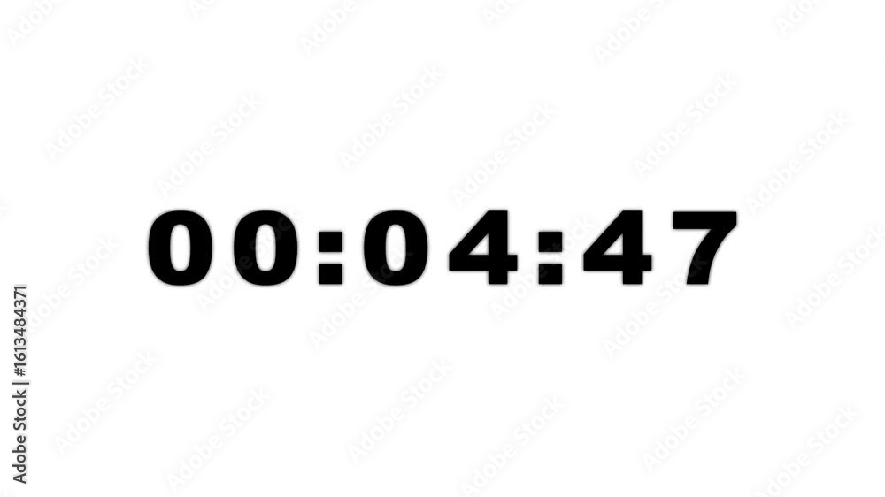 5 minute countdown timer .5 minute stopwatch , analog neon clock icon animation . Five minute countdown animation. 5 minute countdown timer .5 minute stopwatch , analog neon clock icon animation . Five minute countdown animation.
