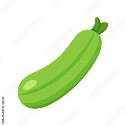 zucchini on transparent background