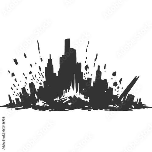 Over Vintage Illustration Vector