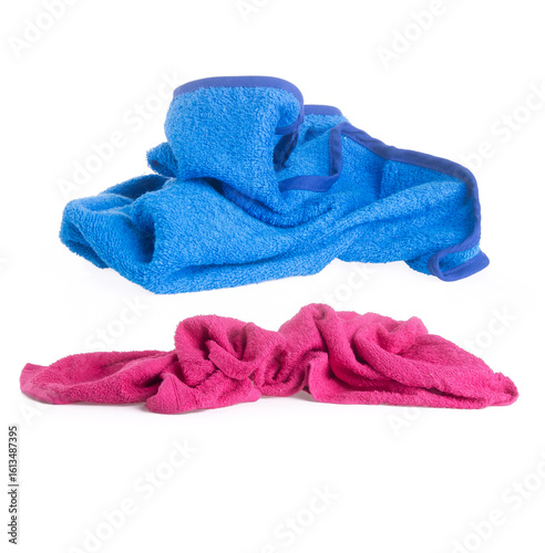 stack of colorful towels