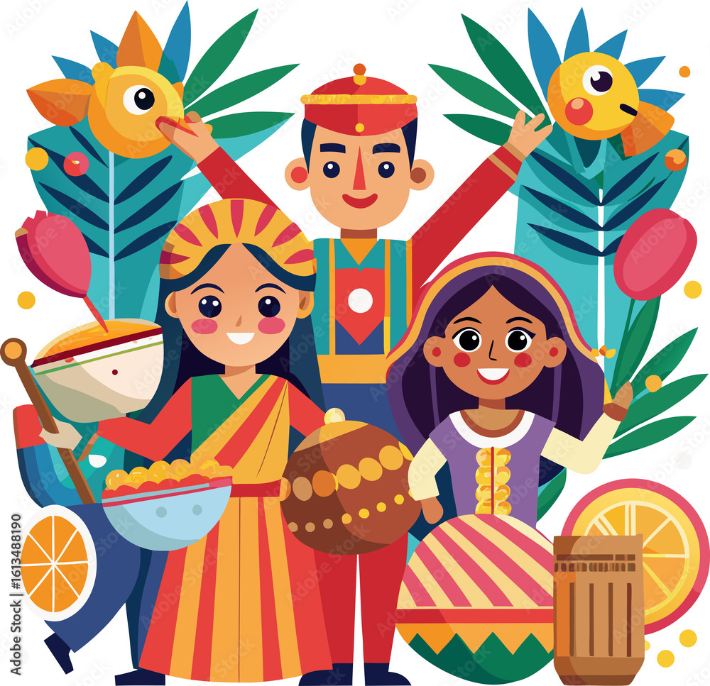 Obraz premium birthday party set