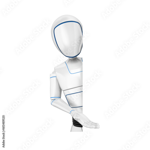 3D Humanoid Robot Pointing Aside