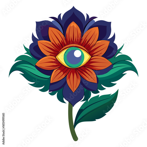 vector illustration of a flower