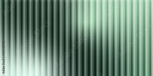 Dark green glass gradient minimalist and elegant composition with smooth vector design background. Abstract green gradient vertical stripes vector background.