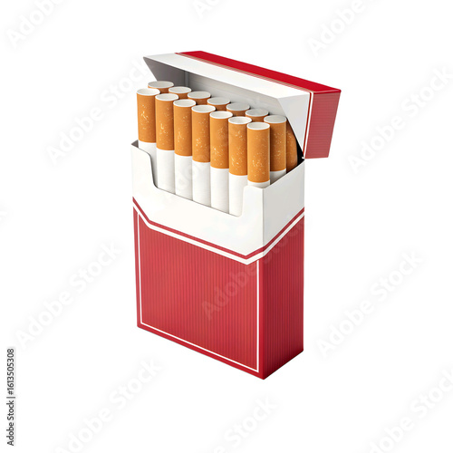 box of cigarettes on transparent background 