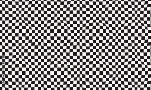 Irregular Distorted Grid Pattern for Streetwear