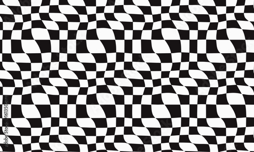 Modern Op Art Geometric Seamless Pattern