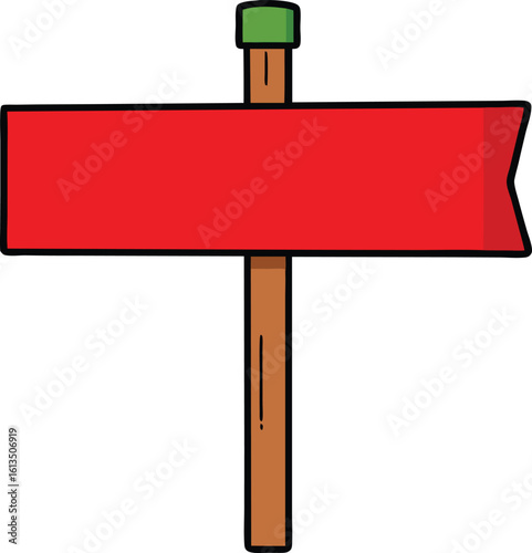 north pole sign vector illustration on transparent background