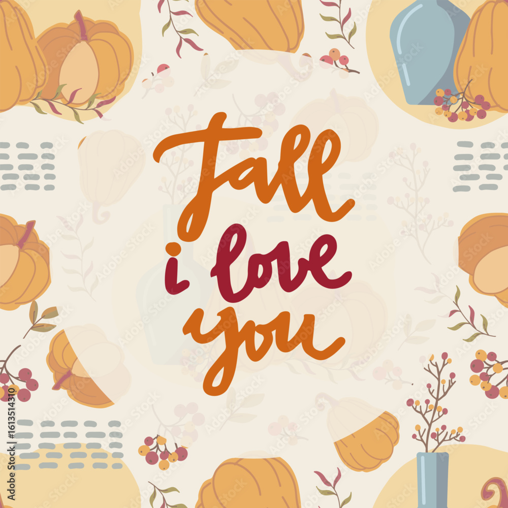 Obraz premium Vector postcard featuring the phrase