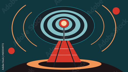 Sci Fi Radar with Pulsing Rings