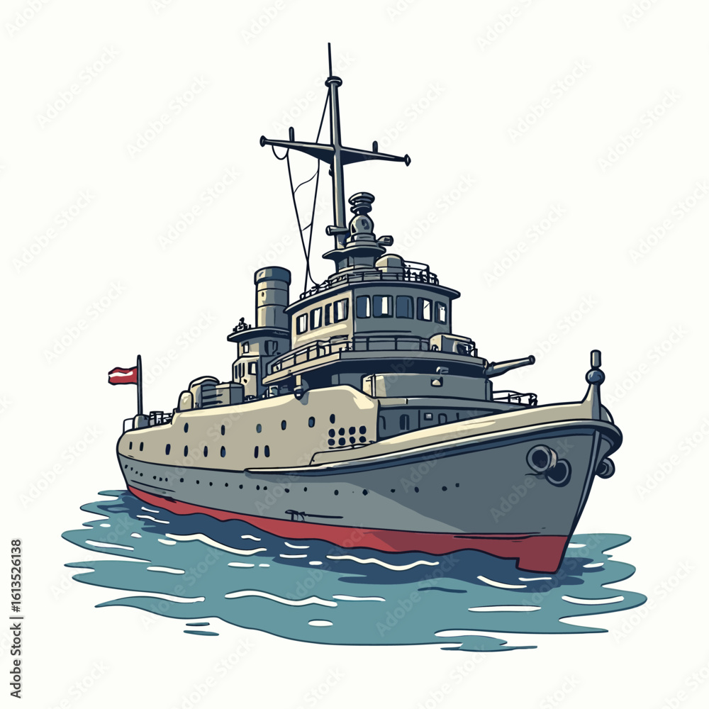 Obraz premium Battle Ship Very Cool Design