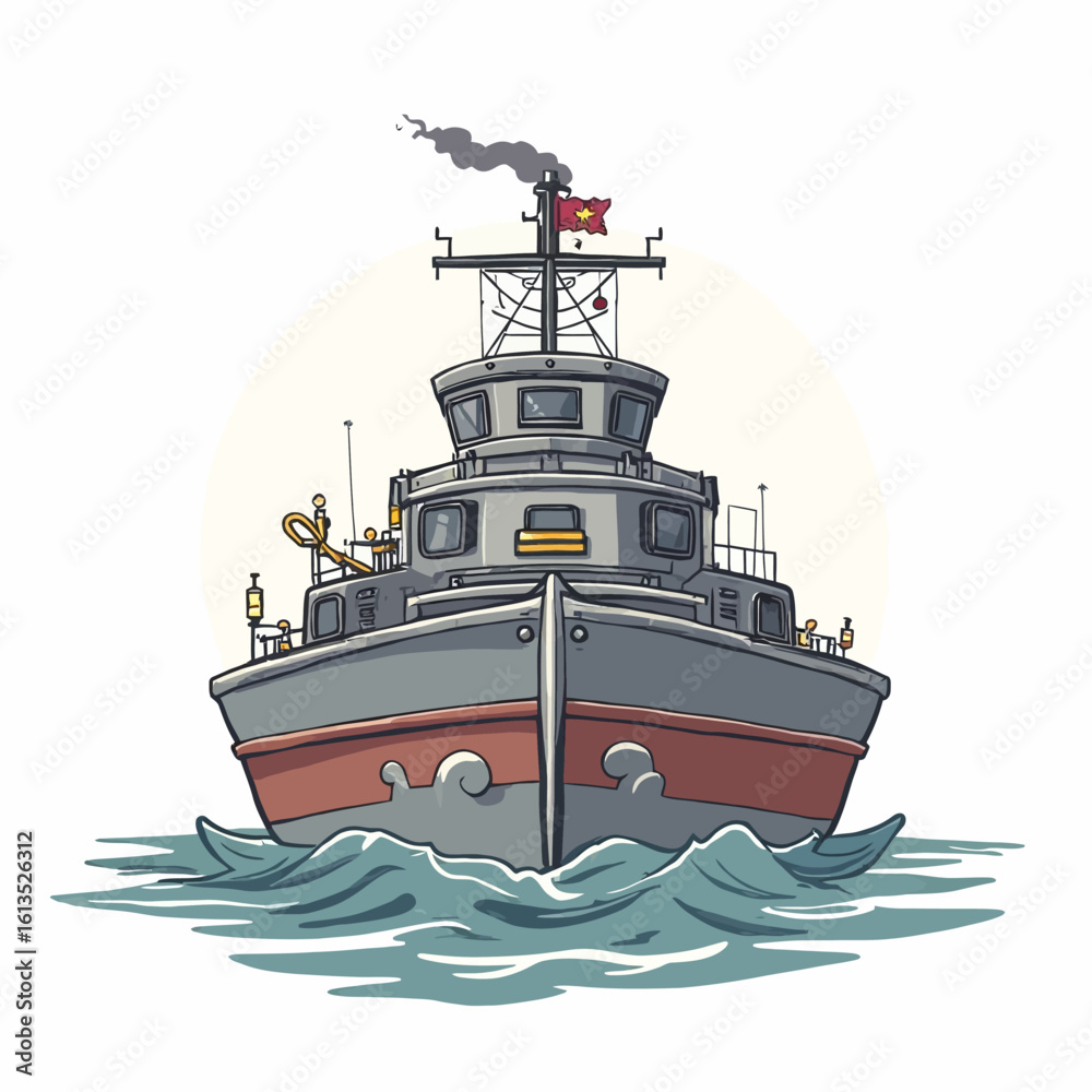 Obraz premium Battle Ship Very Cool Design