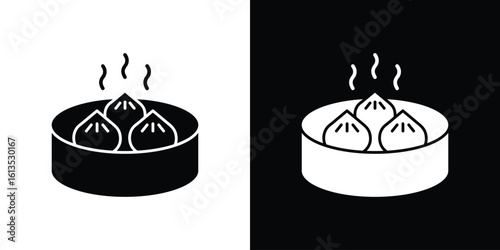 Xiao long bao icon or logo isolated sign symbol vector illustration Collection