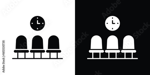 Waiting Room icon or logo isolated sign symbol vector illustration Collection