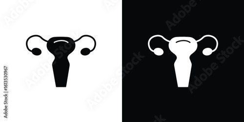 Uterus icon or logo isolated sign symbol vector illustration Collection