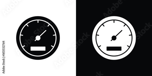 Speedometer icon or logo isolated sign symbol vector illustration Collection