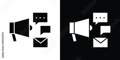 Social campaign icon or logo isolated sign symbol vector illustration Collection