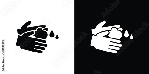 Sanitize hands icon or logo isolated sign symbol vector illustration Collection