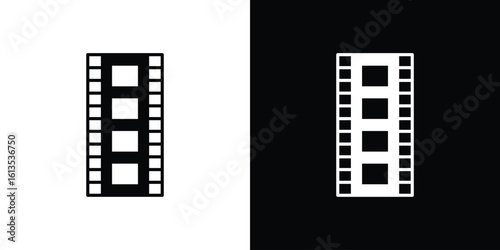 Negative film icon or logo isolated sign symbol vector illustration Collection