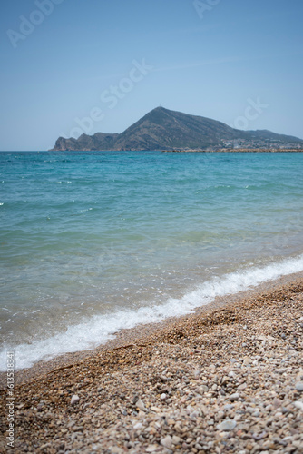Fototapeta Naklejka Na Ścianę i Meble -  beach and sea with pebbles