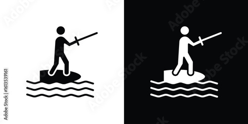 Kitesurf sign icon or logo isolated sign symbol vector illustration Collection