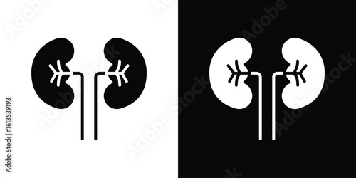 Kidney icon or logo isolated sign symbol vector illustration Collection