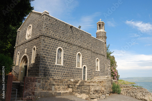 Obraz na płótnie Iglesia de la Multiplicación de los Panes y los Peces junto al Mar de Galilea, N